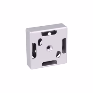 Nóżka kwadratowa K099 z regulacją - chrom mat lakier / wys. 1.8 cm 