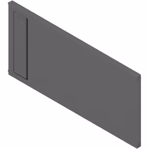 AMBIA-LINE listwa poprzeczna, do LEGRABOX/MERIVOBOX do szuflady z wysokim frontem (ZC7F400RSP), tworzywo, Antracyt