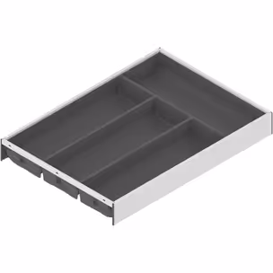 Wkład na sztućce AMBIA-LINE do Legrabox i Merivobox - biały/antracyt / 30x45 cm