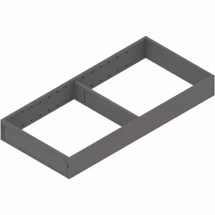 Ramki do szuflady AMBIA-LINE do Legrabox i Merivobox - antracyt / 20x45 cm