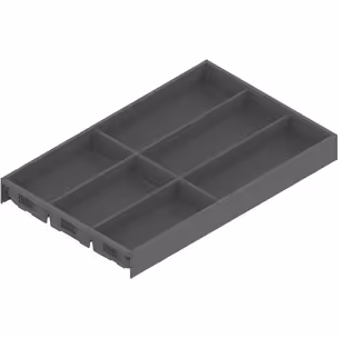 Wkład na sztućce AMBIA-LINE do Legrabox i Merivobox - antracyt / 30x50 cm