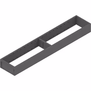 AMBIA-LINE  ramki do szuflady standardowej, do LEGRABOX/MERIVOBOX, stal, dł.=550 mm, szerokość=100 mm+antracyt mat*P/U: 1