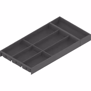 Wkład na sztućce AMBIA-LINE do Legrabox i Merivobox - antracyt / 30x60 cm