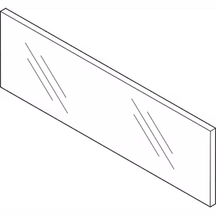 Element dekoracyjny szuflady wew. LEGRABOX / wys. C / dł. 108.2 cm / przezroczysty