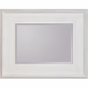 Lustro wiszące 1-2231 80x100 - przecierany biały