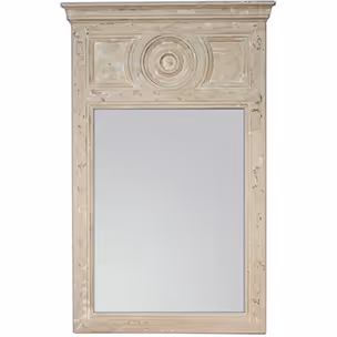 Lustro 21321 90x140 - przecierany kremowy
