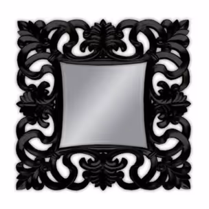 Lustro PU021K 100x100 - czarny