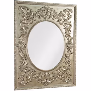 Lustro PU284A 90x120 - srebrny przecierany