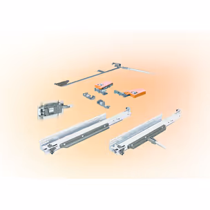 Prowadnica z hamulcem MOVENTO BLUMOTION S 760H S / dł. 40 cm / 40 kg / wysuw 100%