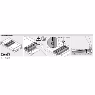 Obcinarka do folii AMBIA-LINE do Legrabox i Merivobox - antracyt / 18.7x40.9 cm