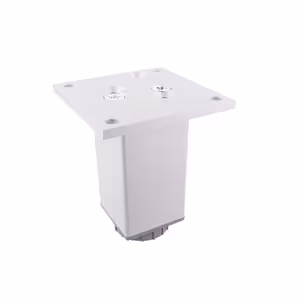 Nóżka kwadratowa z regulacją 4.5 cm / wys. 10 cm - aluminium