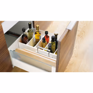 Ścianka działowa ORGA-LINE do Tandembox Antaro - szary / dł. 50 cm