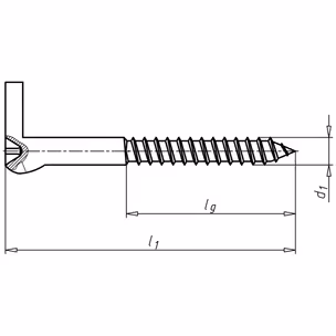 Hak wkręcany wkrętarką Wurth z koszulką SHARK / 5.6x56 mm