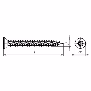 Koszulka/kołek Wurth SHARK 6x36 mm + wkręt WUPOFAST 4x55 mm