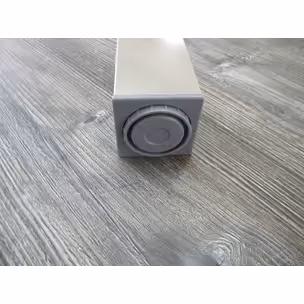 Noga meblowa aluminiowa kwadratowa 6 cm / 71 cm - elektropolerowany