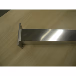 Noga meblowa aluminiowa kwadratowa 6 cm / 71 cm - elektropolerowany