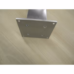 Noga meblowa aluminiowa kwadratowa 6 cm / 71 cm - elektropolerowany