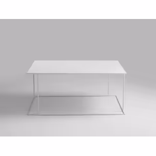 Stół kawowy WALT METAL 100x60 - biały