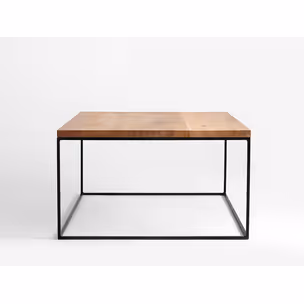 Stolik TENSIO SOLID WOOD 80 - dąb/czarny