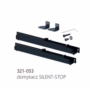 Domykacz Silent Stop DESIGN LINE - czarny mat /  PROMOCJA