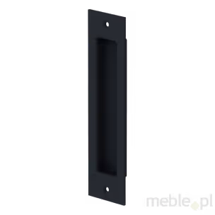 Metalowy uchwyt wpuszczany do drzwi DESIGN LINE - czarny mat / PROMOCJA