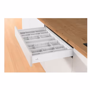 Wkład na sztućce ORGATRAY 590 - biały / 807x462 mm