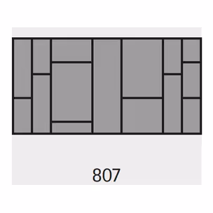 Wkład na sztućce ORGATRAY 590 - biały / 807x462 mm