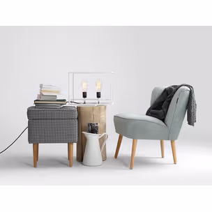 Lampa stołowa METRIC TABLE - biały