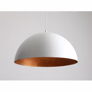 Lampa wisząca LORD 50 - miedziano-biały