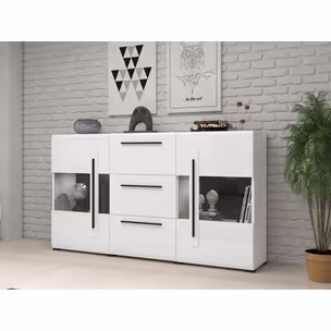 Komoda TULSA WM 28 - biały połysk