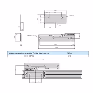 Mechanizm cichego domyku DP0115-ECRC do prowadnic
