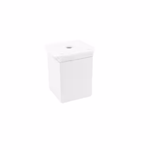 Nóżka kwadratowa z regulacją 4 cm / wys. 6 cm - biały