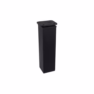 Stopka 40x40 regulowana (CK40.ZP) H150mm. aluminium/tworzywo sztuczne C-35 czarny anodowany mat