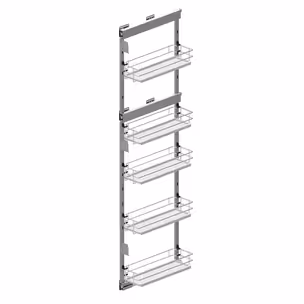 MAXIMA EVO II Cargo maxi boczne 150 prawe metal/tworzywo chrom/biały