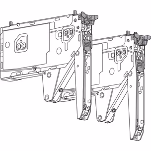 Siłowniki Servo-Drive AVENTOS HK TOP / LF 1730-5200 / białe zaślepki 