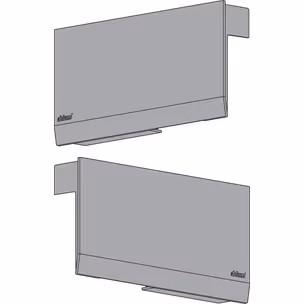 Siłowniki Servo-Drive AVENTOS HK TOP / LF 420-1610 / ciemnoszare zaślepki 