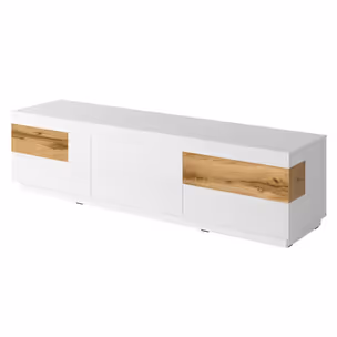 Komoda RTV SILKE 40 - biały/wotan