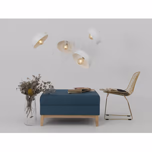 Lampa wisząca POPO FLAT L 4 - biały