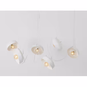 Lampa wisząca POPO FLAT L 6 - biały
