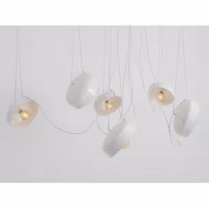 Lampa wisząca POPO FLAT L 6 - biały