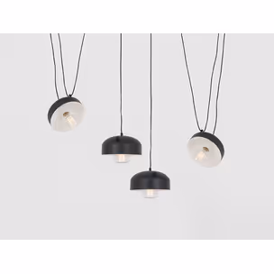 Lampa wisząca POPO FLAT 4 - czarny
