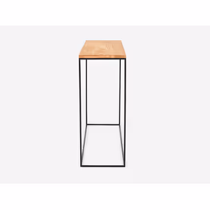 Konsola TENSIO SOLID WOOD 100x35 - naturalny/czarny