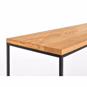 Konsola TENSIO SOLID WOOD 100x35 - naturalny/czarny