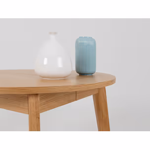 Stół okrągły rozkładany WOODYOU ROUND 95 - dąb lity