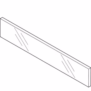 LEGRABOX Szklany Front  Do Szufl.wewn. wys.""C""dł.1082mm h=70 mm