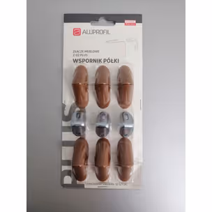 Złącze meblowe regulowane Z-02 PLUS - orzech / 12 szt.