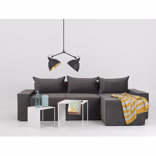 Lampa wisząca COBEN TWO HEAD - czarny