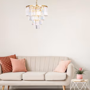 Lampa wisząca AMEDEO 17106/4+1-GLD - złoty