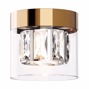 Lampa sufitowa GEM C0389-01A-F7AC - złoty