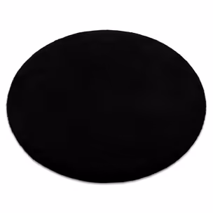 Dywan okrągły FLUFF BLACKY - czarny
